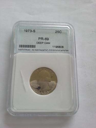 PR-69 Deep Cam 1973 Quarter Dollar Slabbed